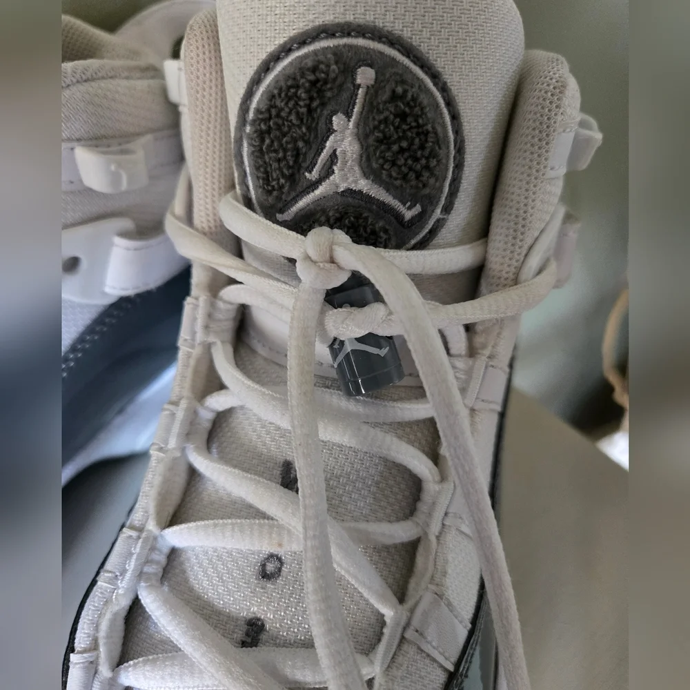 Nike Air Jordan 6 Rings White Cool Grey Sneakers Sz 5Y